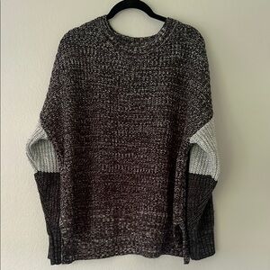 Black/grey sweater time and tru